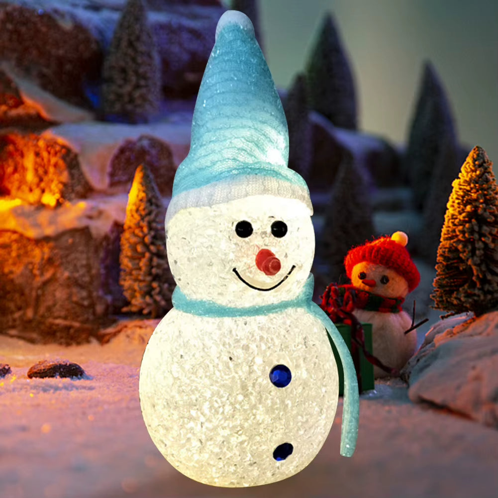 🔥Hot Christmas Sales～🎅Christmas Snowman Decorative Ornament Night Light✨
