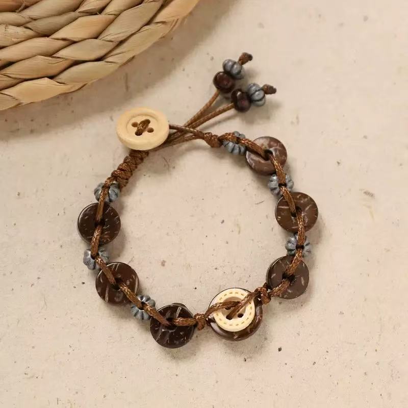 💐Handcrafted Button Charm Bracelet Unique Details. Cozy Style. Made to Feel Like Yours.