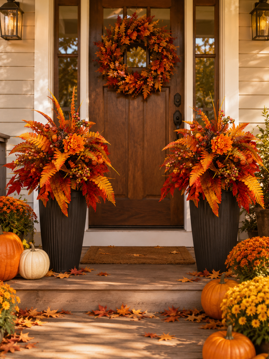 💥Hot Sale 50% Off🍂Autumn Harvest Floral Garden Stake Arrangement