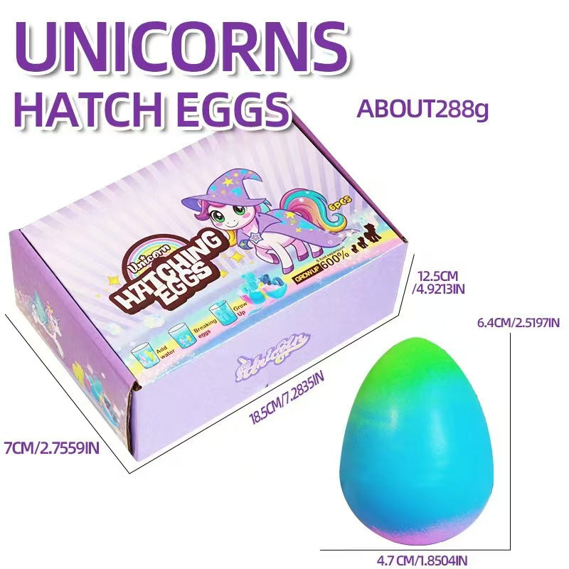 🦄Magical Hatching Unicorn Eggs✨6 Pack Enchantment & Surprise💦Water-Grow & Spark Joy — Kids’ Enchanted Surprise Toy🎁
