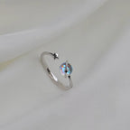 💍Sterling  Adjustable Open Spinner Hug Ring for Teens