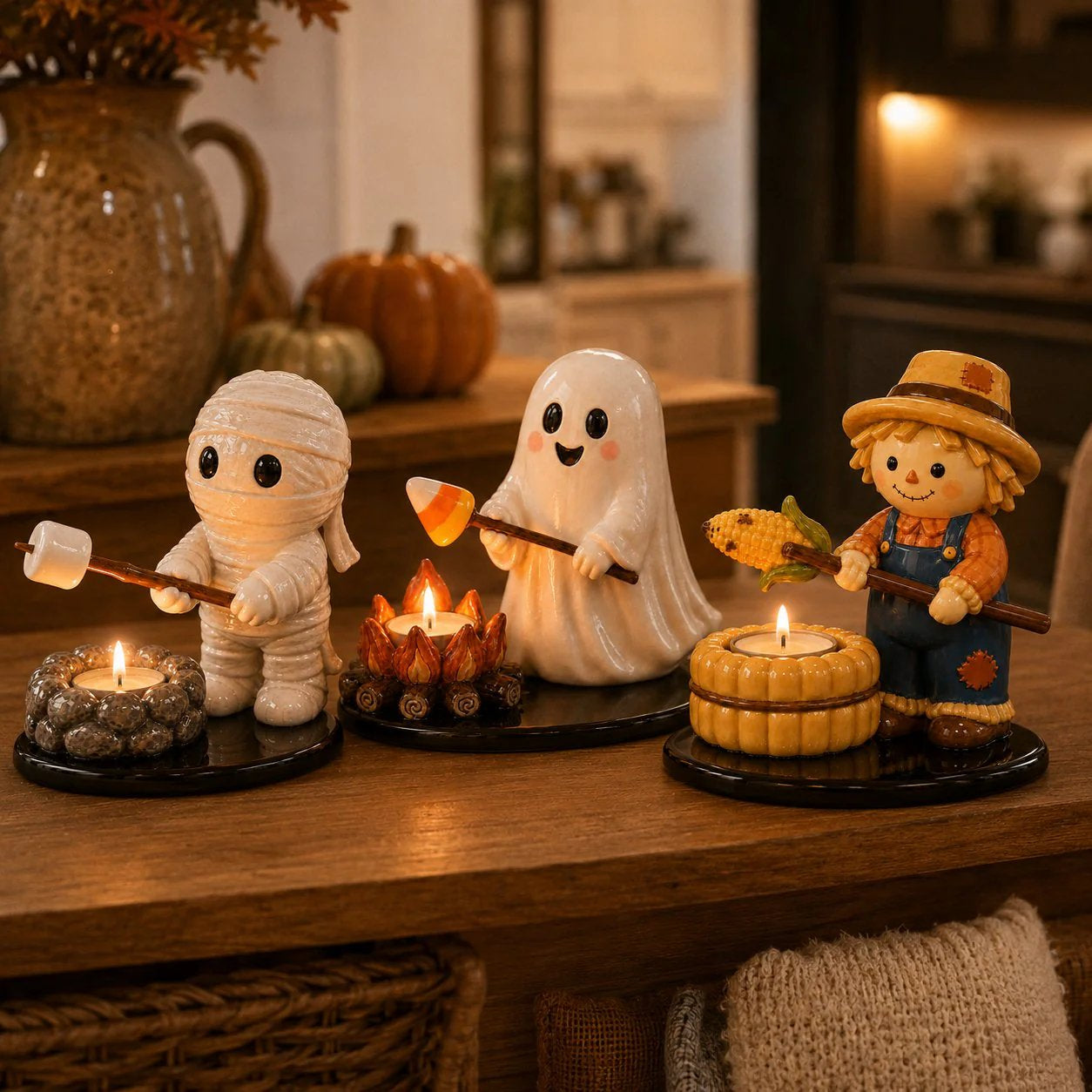 🔥LAST DAY 49% OFF💥Halloween Campfire Tealight Holder