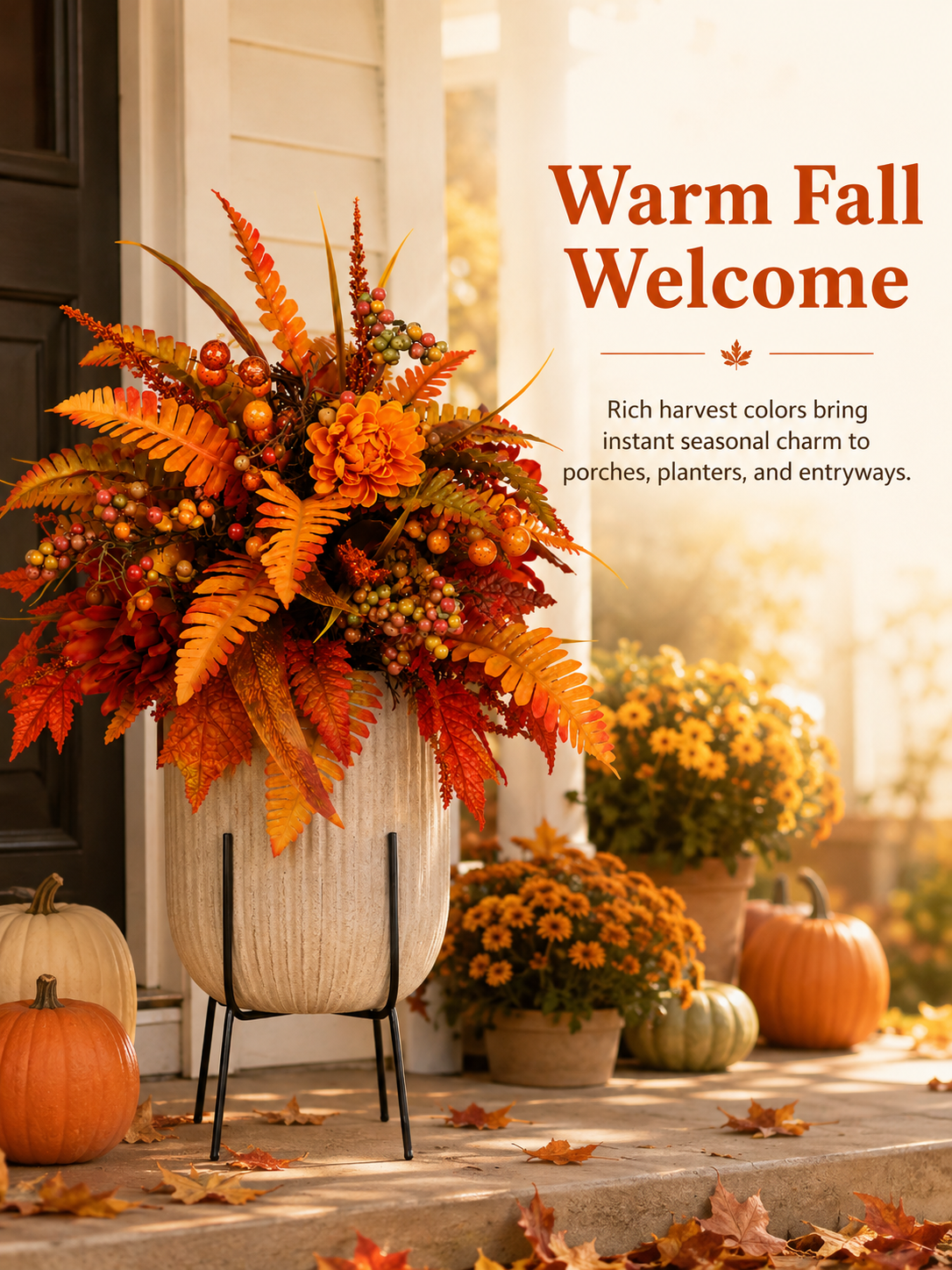 💥Hot Sale 50% Off🍂Autumn Harvest Floral Garden Stake Arrangement