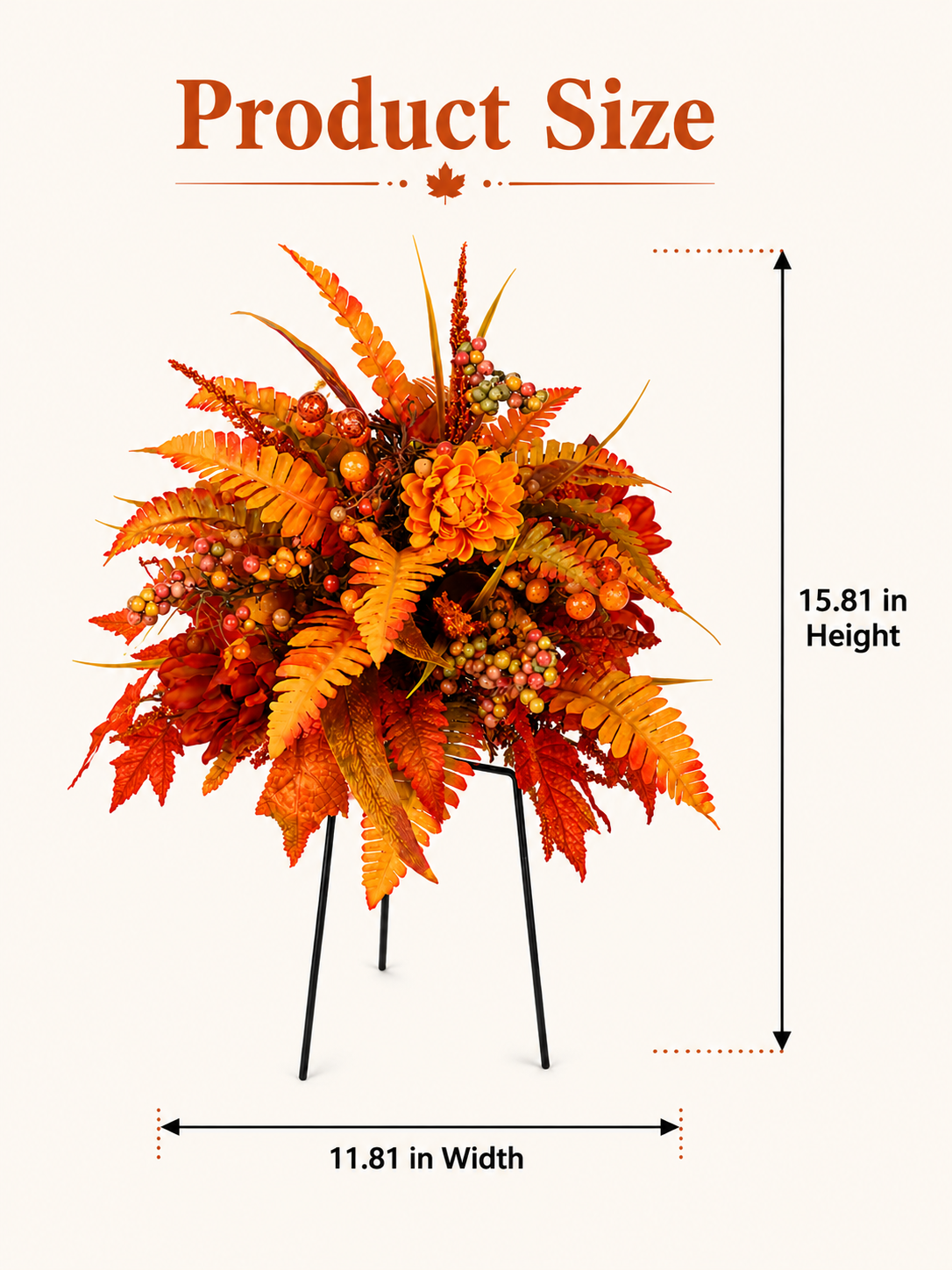 💥Hot Sale 50% Off🍂Autumn Harvest Floral Garden Stake Arrangement