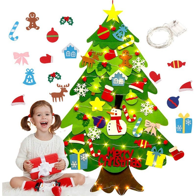 🎄 Tots Touch™ Kids DIY Felt Christmas Trees 🎄