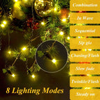 Christmas Tree Waterfall Lights with Ring