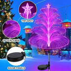 LAST DAY PROMOTION SAVE 49%🔥Seven Colors Gradient Solar Christmas Tree Lights