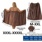 🔥2025 New Arrival-Plus Size Adjustable Oversized Wrap Bathrobe Set