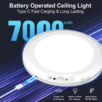 2025 Upgraded Wireless Rechargeable Motion Sensor Ceiling Light with Remote