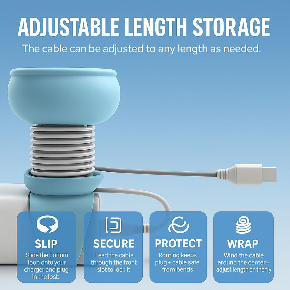 🔥Last Day 49% OFF-Home Phone Charging Cable Desktop  Creative Organizer