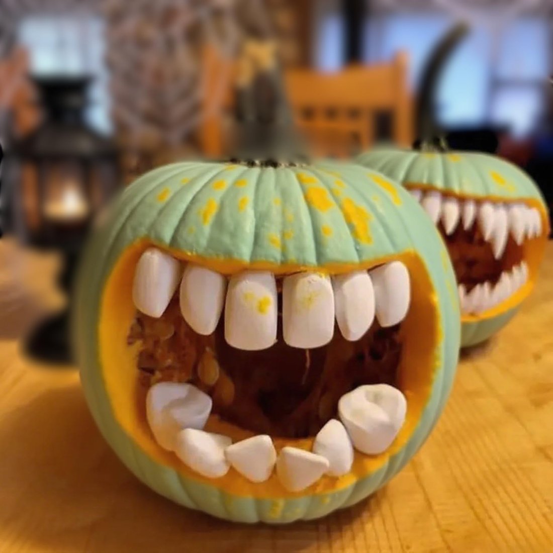 Fun Halloween Pumpkin Teeth Decorations