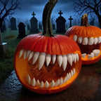 Fun Halloween Pumpkin Teeth Decorations