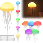 💥3D Jellyfish Night Light with Rotating Tentacles for Home Bedroom Decor