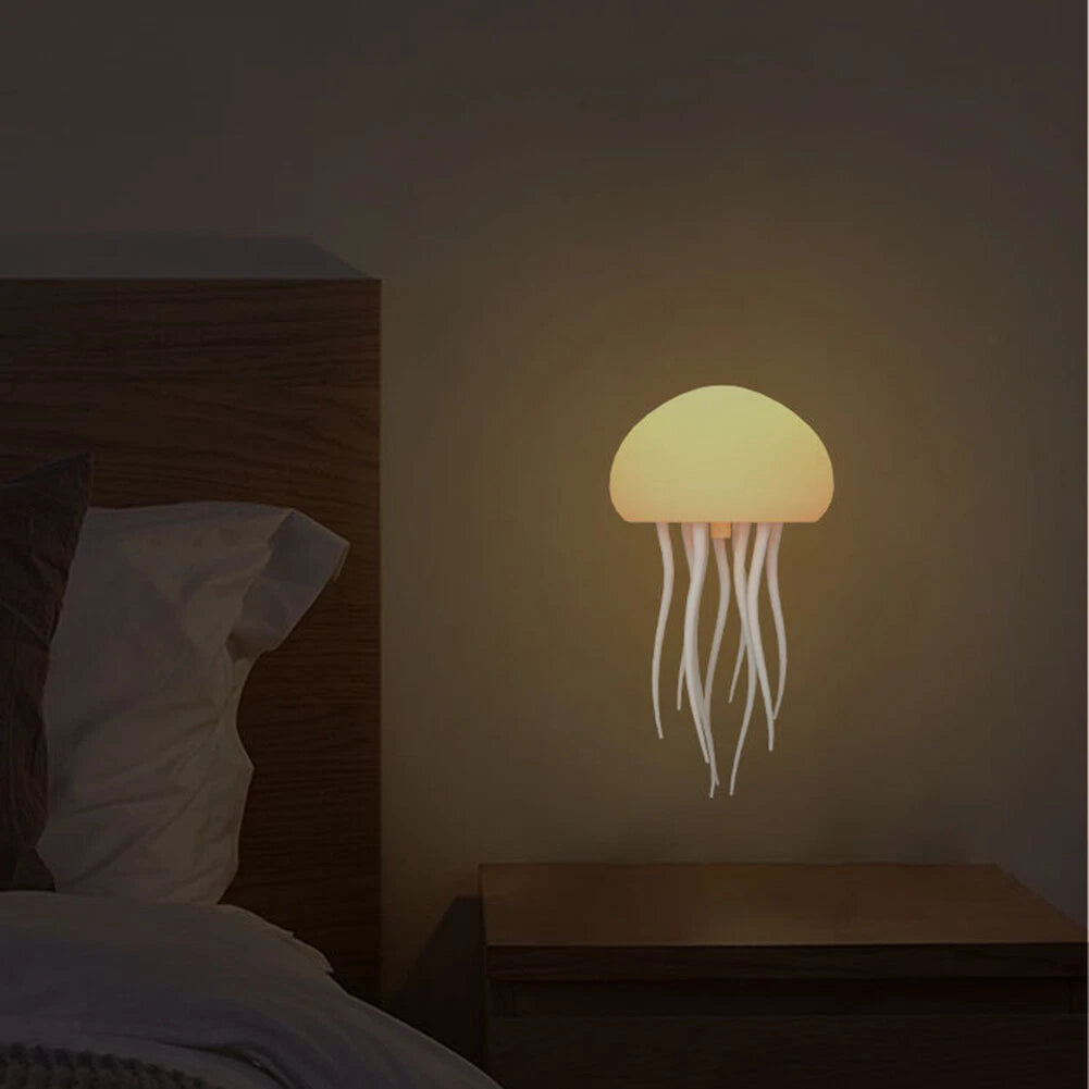 💥3D Jellyfish Night Light with Rotating Tentacles for Home Bedroom Decor