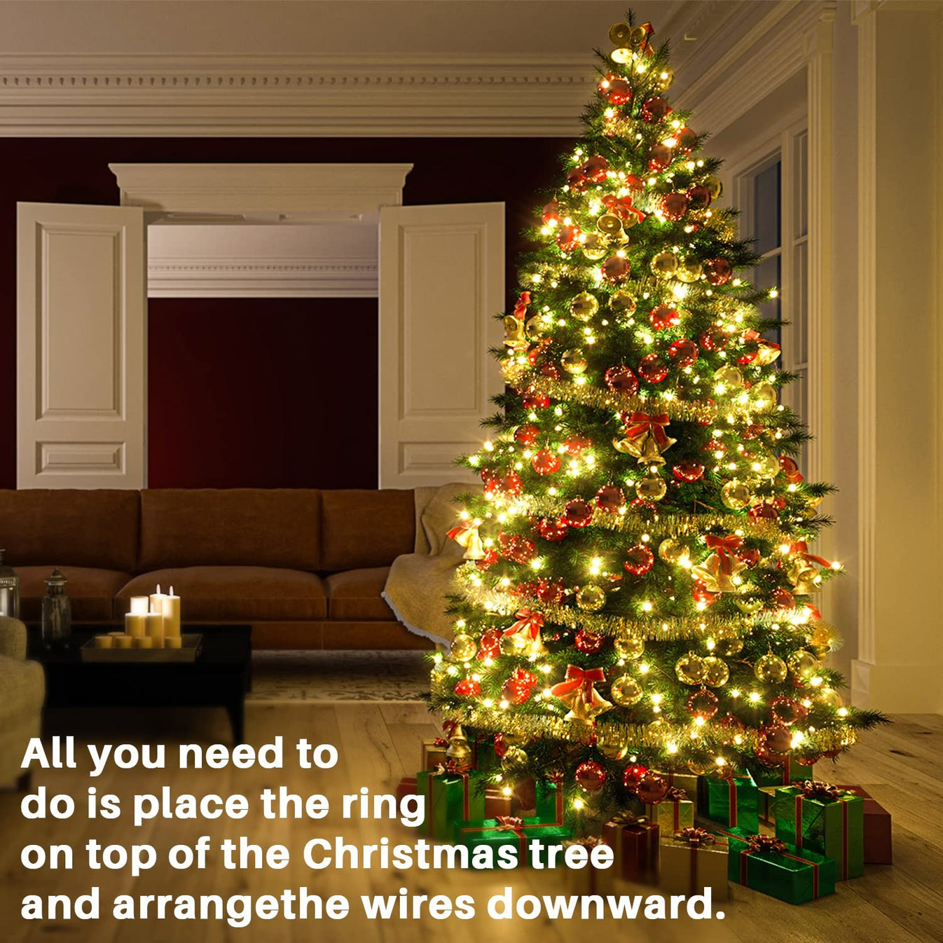 Last Day 49% OFF 🔥Christmas Tree Decor LED Dome Ambient Lights🎄✨