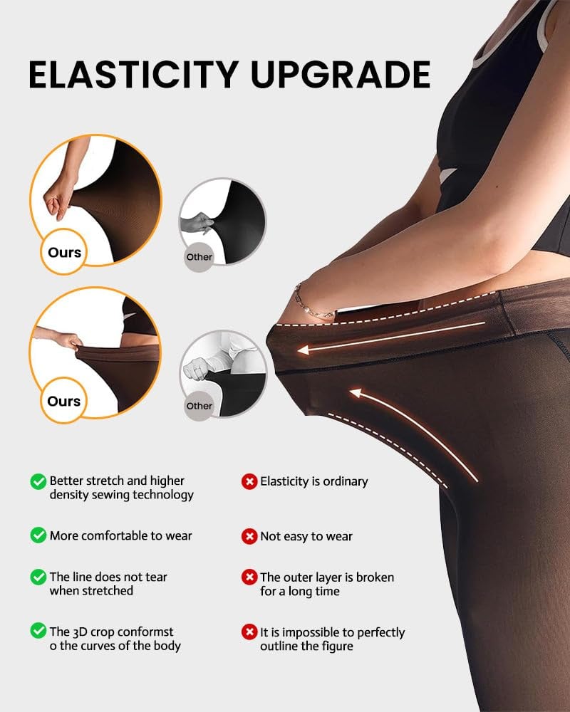 🔥(Hot Sale- 50% OFF)Flawless Legs Skin Toned Fleece Lined Tights