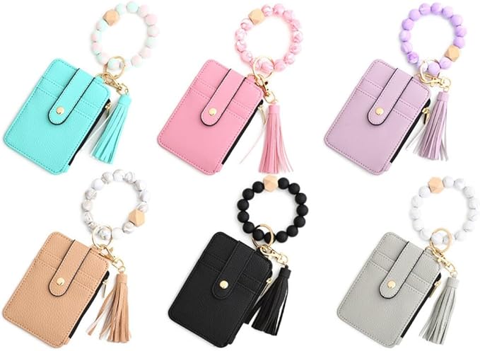 🔥World's bestsellers 💃Key Chain Bracelet with Silicone Beads Wallet