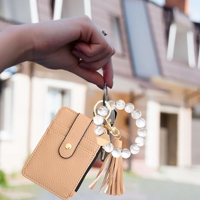 🔥World's bestsellers 💃Key Chain Bracelet with Silicone Beads Wallet