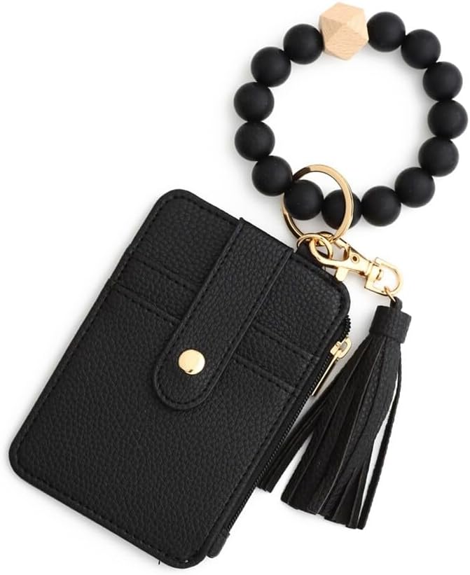 🔥World's bestsellers 💃Key Chain Bracelet with Silicone Beads Wallet