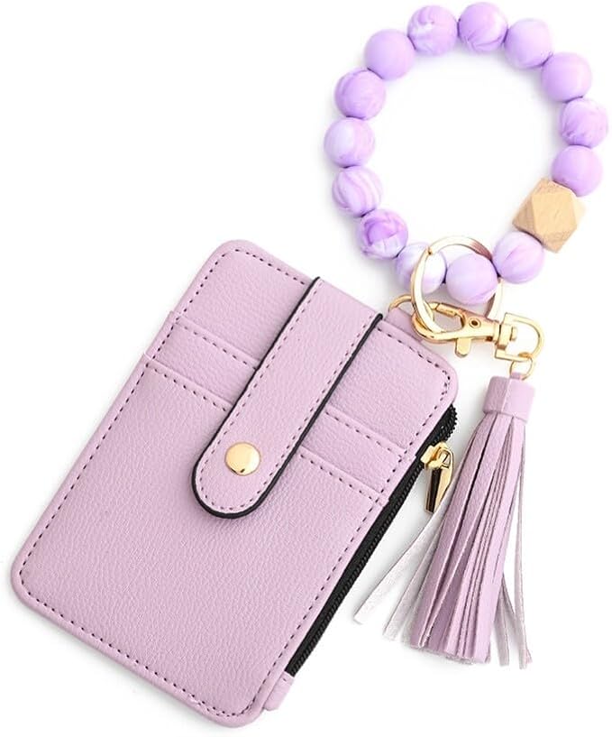 🔥World's bestsellers 💃Key Chain Bracelet with Silicone Beads Wallet