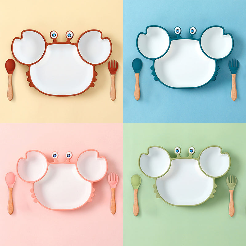🔥World's bestsellers -🦀Cute Crab  Food Plates for Babies and Kids