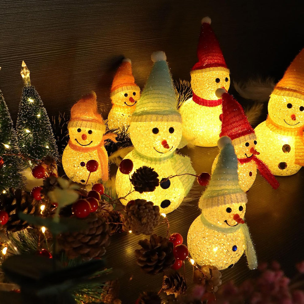 🔥Hot Christmas Sales～🎅Christmas Snowman Decorative Ornament Night Light✨