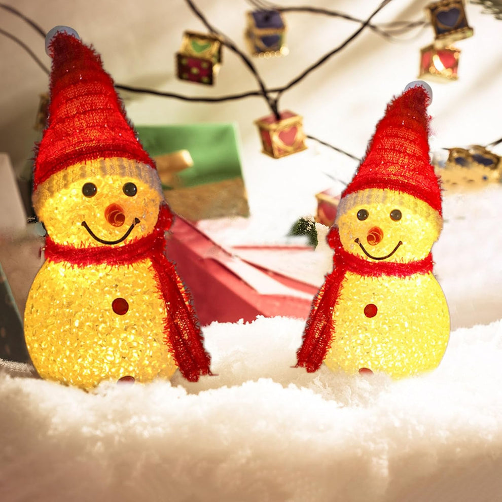 🔥Hot Christmas Sales～🎅Christmas Snowman Decorative Ornament Night Light✨