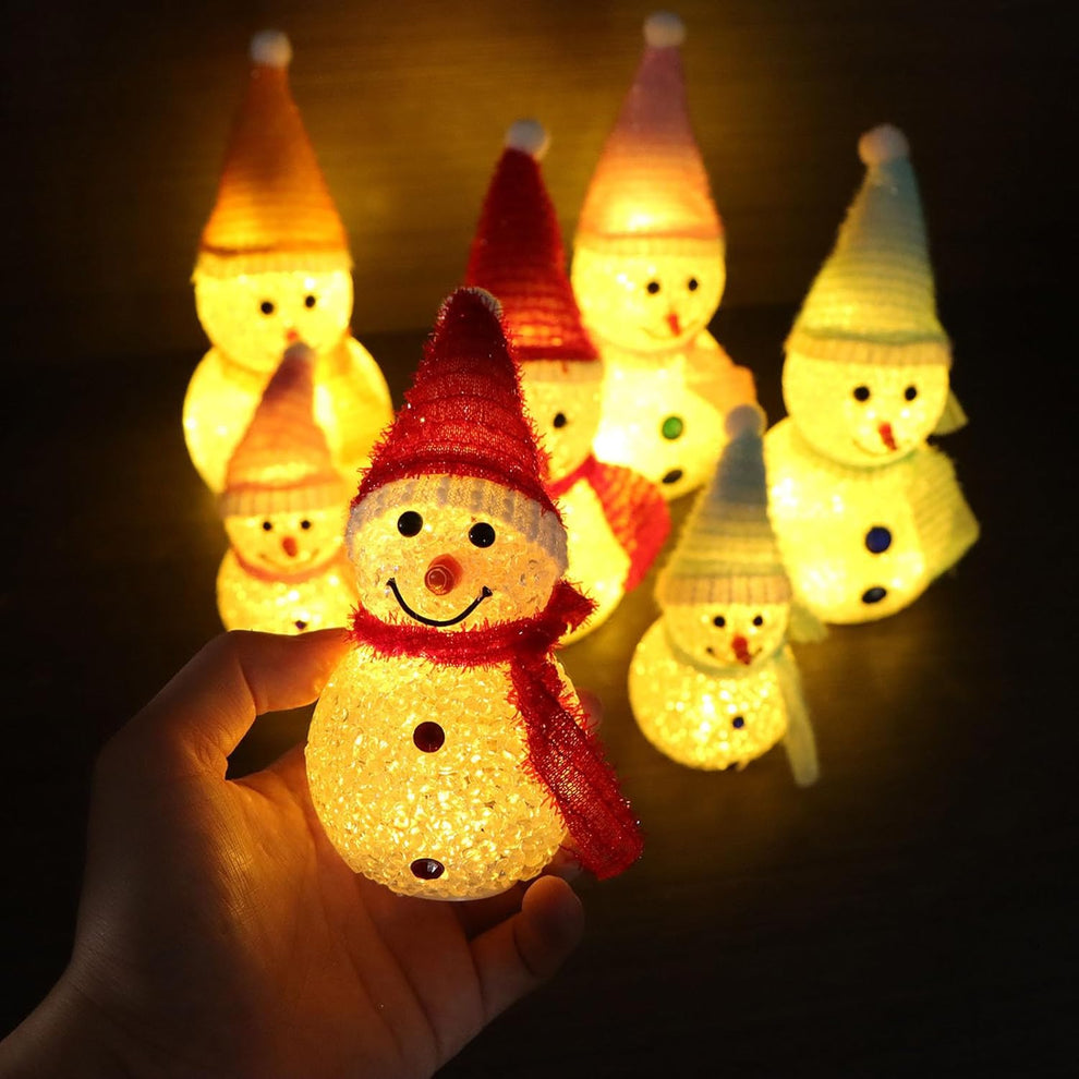 🔥Hot Christmas Sales～🎅Christmas Snowman Decorative Ornament Night Light✨