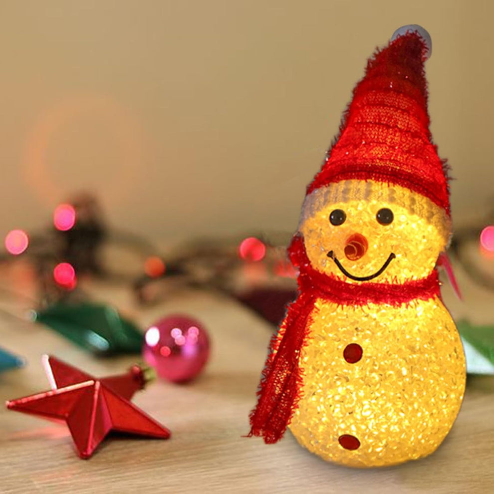 🔥Hot Christmas Sales～🎅Christmas Snowman Decorative Ornament Night Light✨
