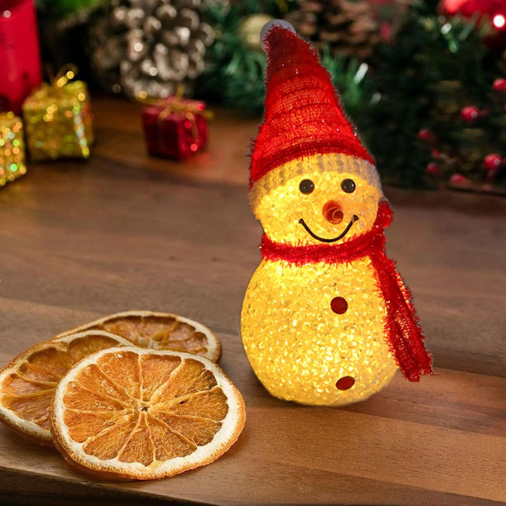 🔥Hot Christmas Sales～🎅Christmas Snowman Decorative Ornament Night Light✨