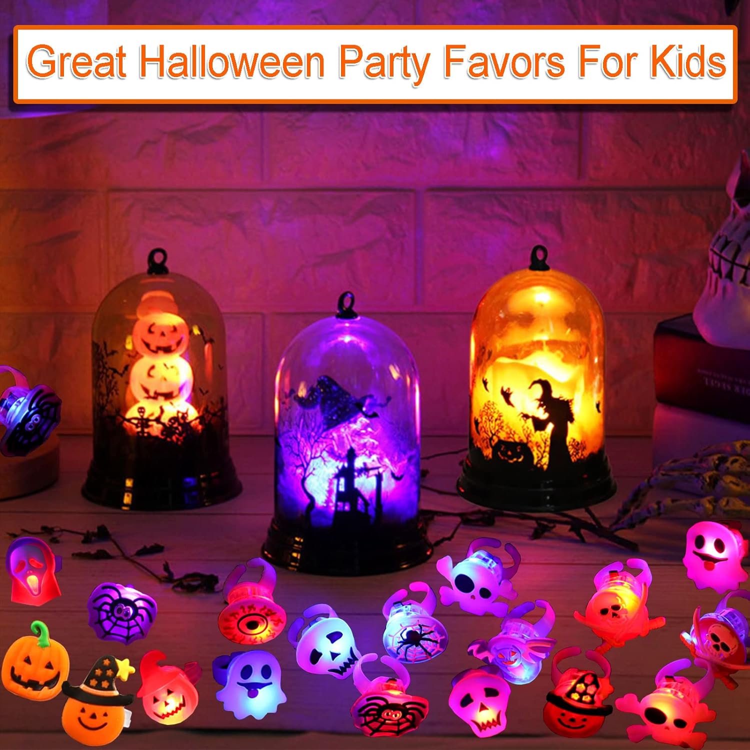 🎁Last Day Special 49% OFF-👻Halloween Light Up Ring💫