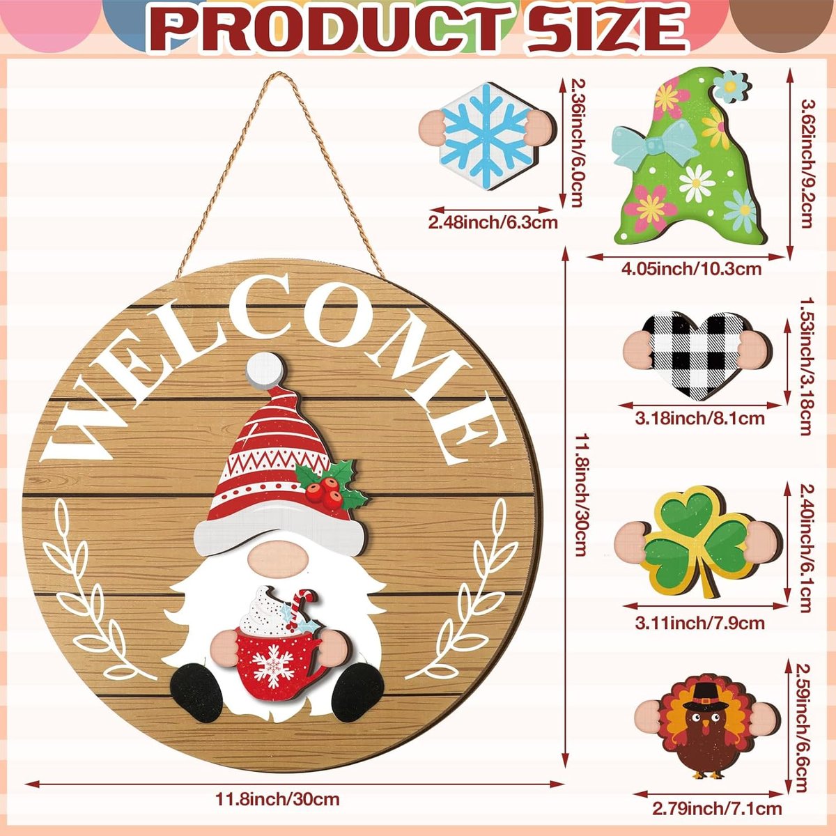 🎄 50K+ SOLD! 🎁Christmas DIY Wooden Plaque