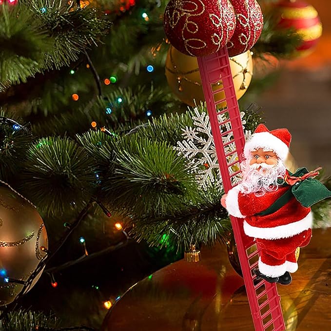 🎁Last Day Special 49% OFF-Electric Tree-Climbing Father Christmas (with music)