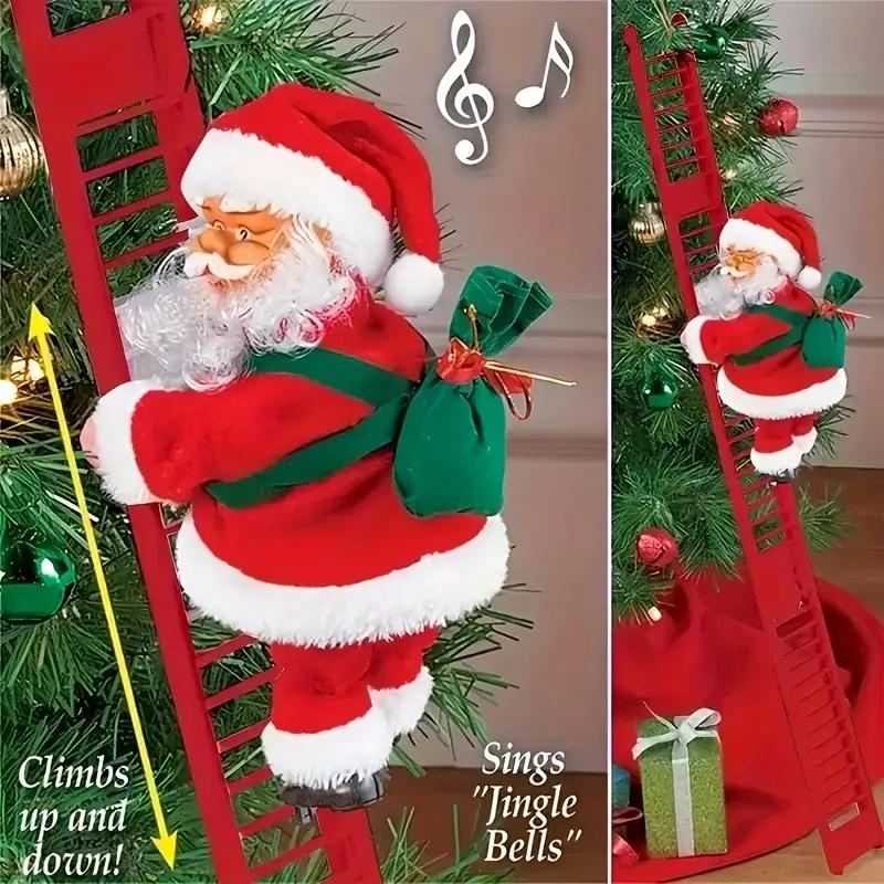 🎁Last Day Special 49% OFF-Electric Tree-Climbing Father Christmas (with music)