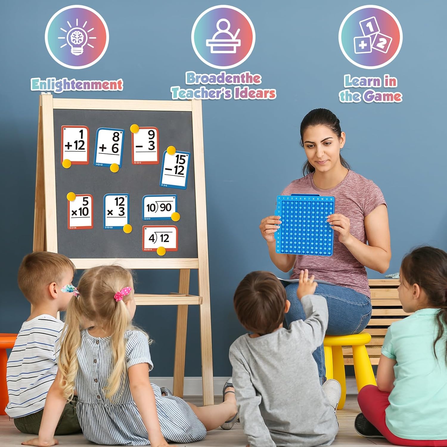 🔥Math Flash Cards and Math Board Multiplication Flash Card
