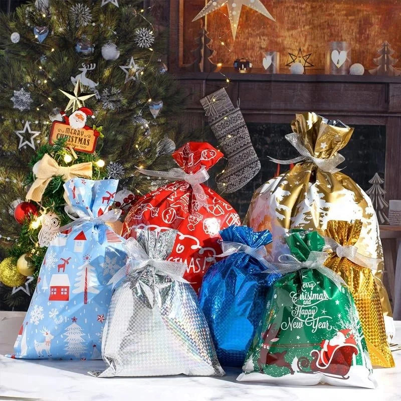 🎄Holiday Pre-Sale Save 49%🔥MerryPouch Christmas Drawstring Gift Bags