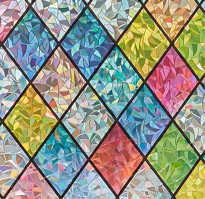 🔥Hot Holiday Sale-💥Diamond Colorful Static Glass Sticker