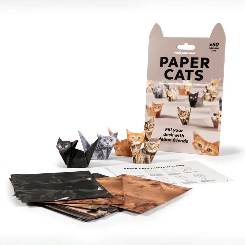 ⏰Buy More Save More😻✨Easy DIY Paper Cats Kit | Guided Lines & Instructions Included