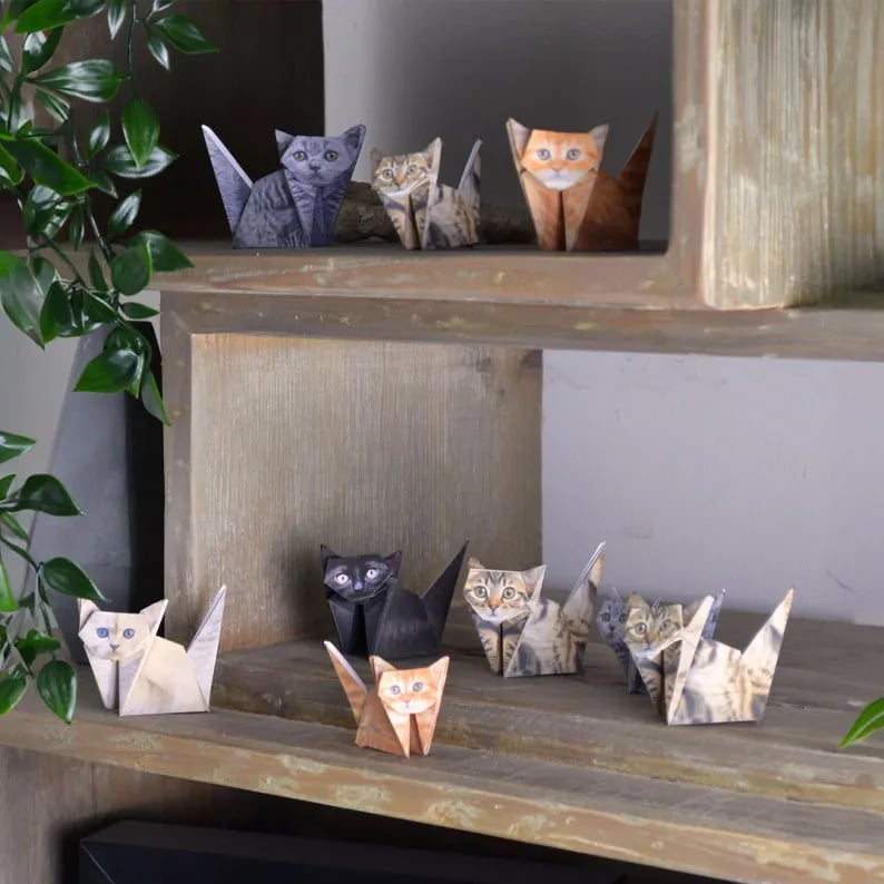 ⏰Buy More Save More😻✨Easy DIY Paper Cats Kit | Guided Lines & Instructions Included