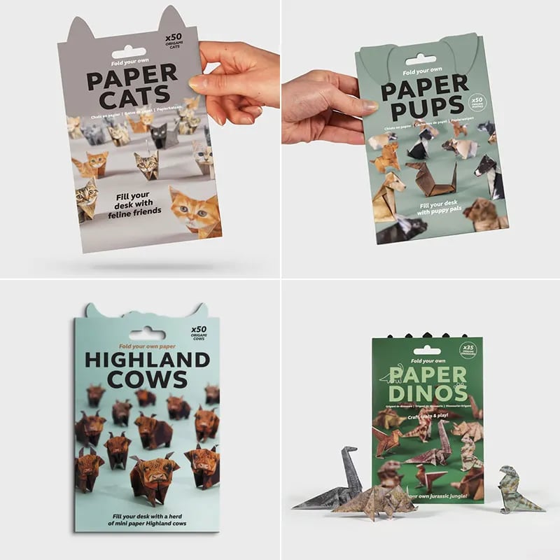 ⏰Buy More Save More😻✨Easy DIY Paper Cats Kit | Guided Lines & Instructions Included