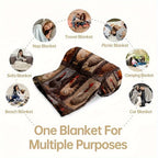 🔥Save 49% on Hot Winter Sale-Vintage Rooster Plaid Print Blanket