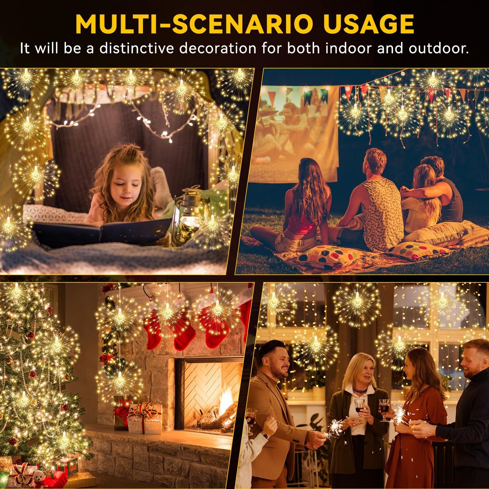 ✨Buy More Save More-🎄Christmas Hot Sale - Hanging Waterproof Fairy Lights