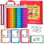 🔥Math Fidget Toy, Math Game with Addition,Subtraction,Multiplication,Division Flash Cards or Time Table(Using age: 3+)