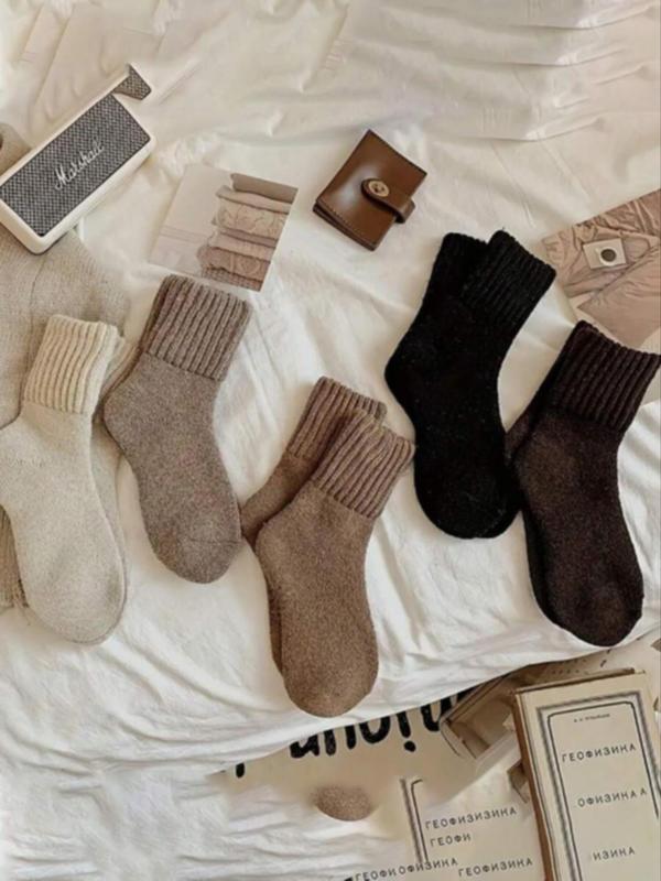 🔥Save 49%-Women's Solid Mid-calf Socks