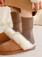 🔥Save 49%-Women's Solid Mid-calf Socks