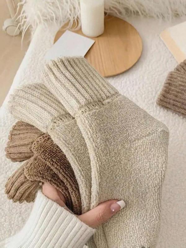 🔥Save 49%-Women's Solid Mid-calf Socks