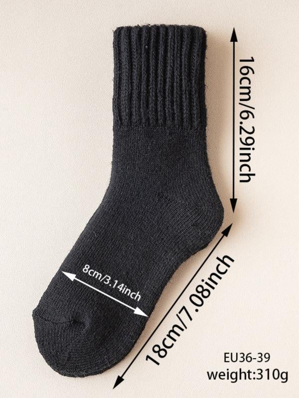 🔥Save 49%-Women's Solid Mid-calf Socks