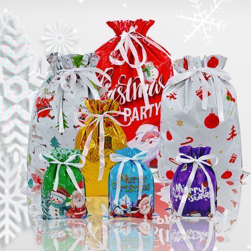 🔥Back in Stock (Limited Time)🎁4 Assorted Sizes | Gift Bags Set with Tags & Ribbon Ties