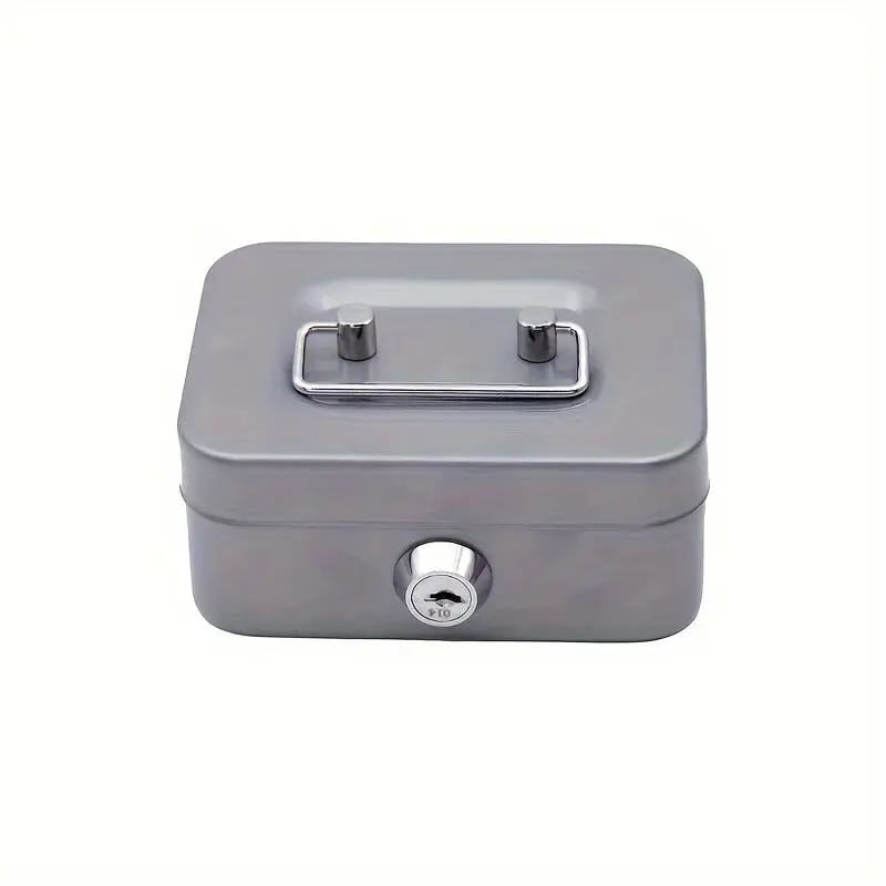 🔥HOT-Mini Money Saving Metal Keylock Storage Box with Keys