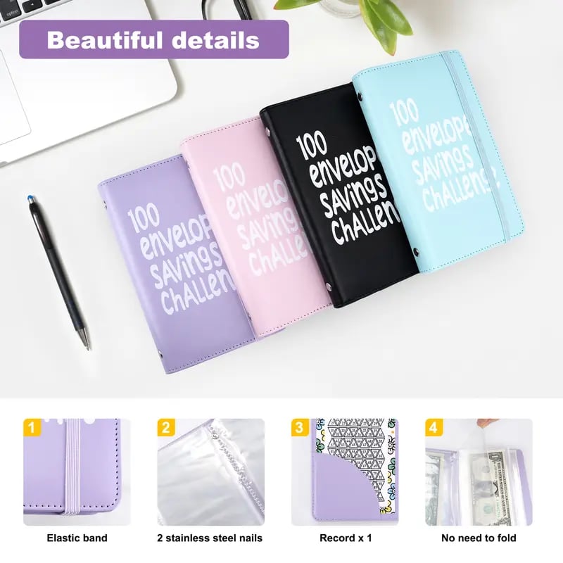 🔥LAST DAY 49％ OFF🔥--✉️100 Envelope Savings Challenge Book